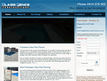 Tablet Screenshot of glassfenceconstructions.com.au